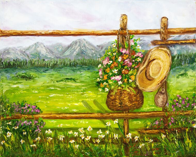 Купить и печать на заказ Картины Весенний пейзаж