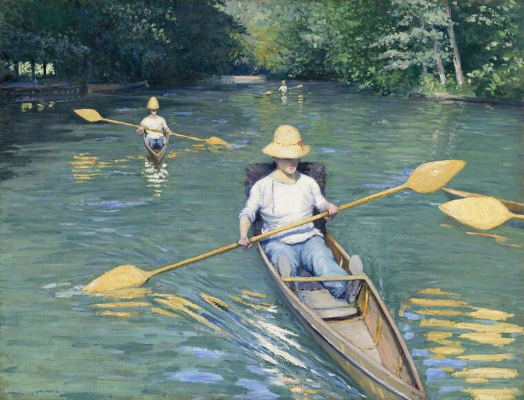 Картины Boat in hyères (Gustave Caillebotte)