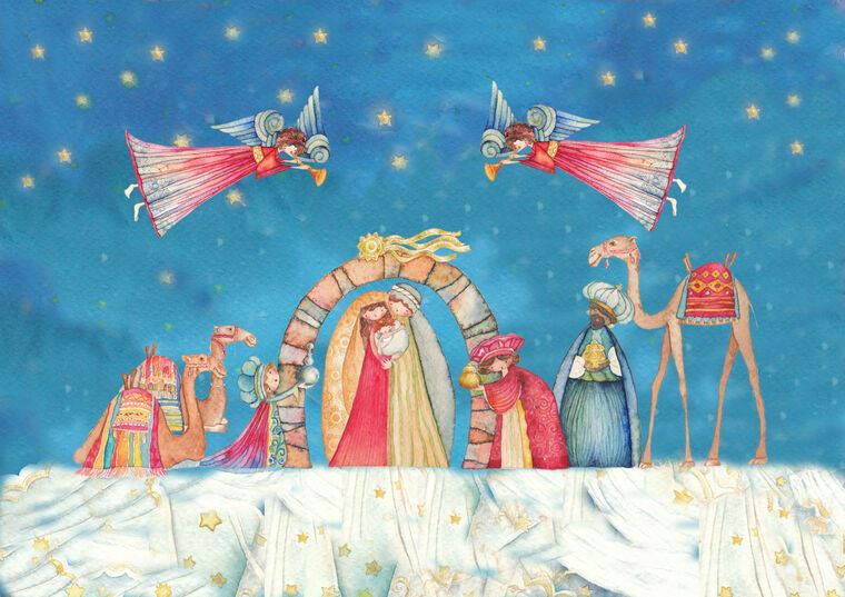 Картины Christmas illustration