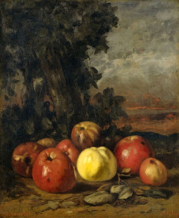 Картины Still life with apples (Gustave Courbet)