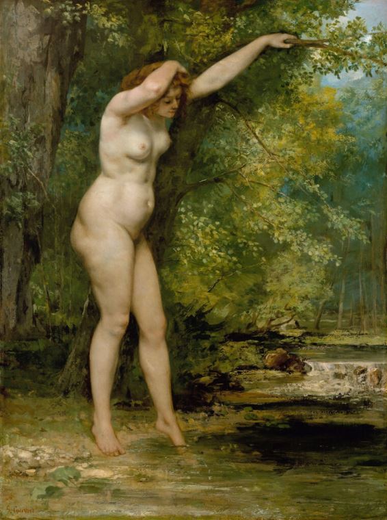Картины The Young Bather (Gustave Courbet)