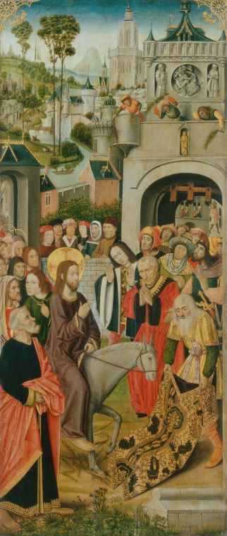 Paintings Entry into Jerusalem (Master of the Thuison Altarpiece)