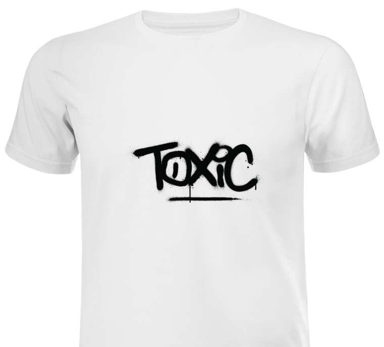 Майки, футболки белые Toxicity Graffiti