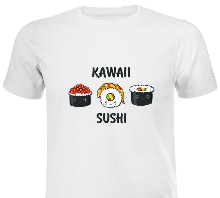 Майки, футболки мужские Kawaii sushi