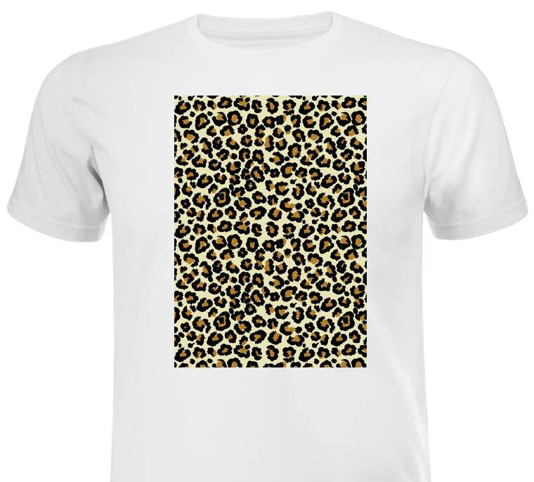 Майки, футболки Leopard print background