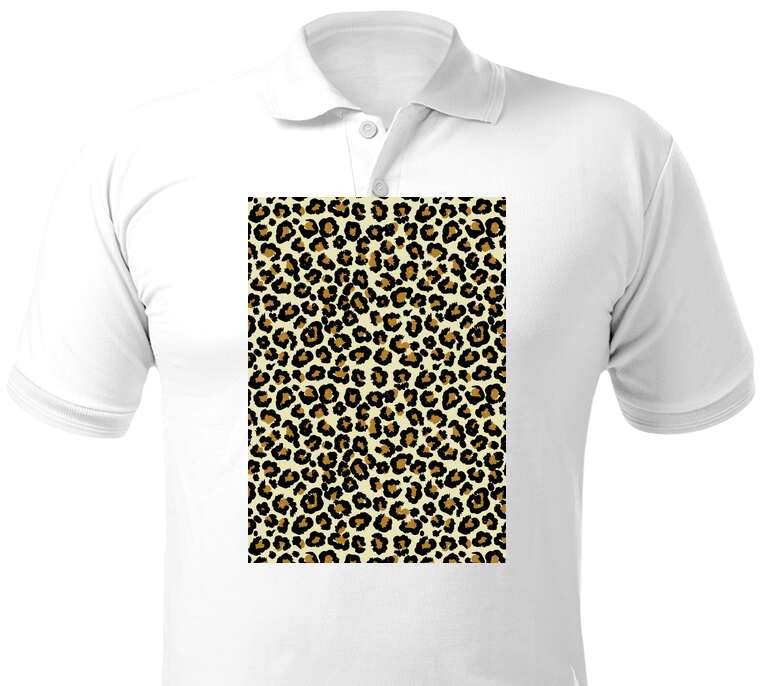 Майки, футболки поло  Leopard print background