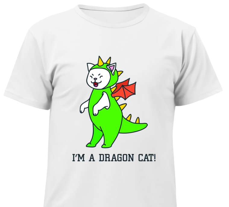 T-shirts, T-shirts for children I'm a dragon cat!