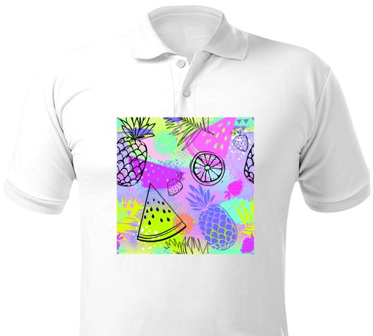 Майки, футболки поло  Fruit print