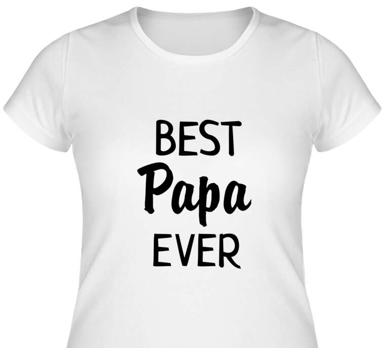 Майки, футболки женские Best Papa ever