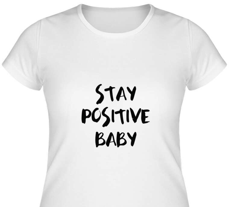 Майки, футболки женские Stay positive