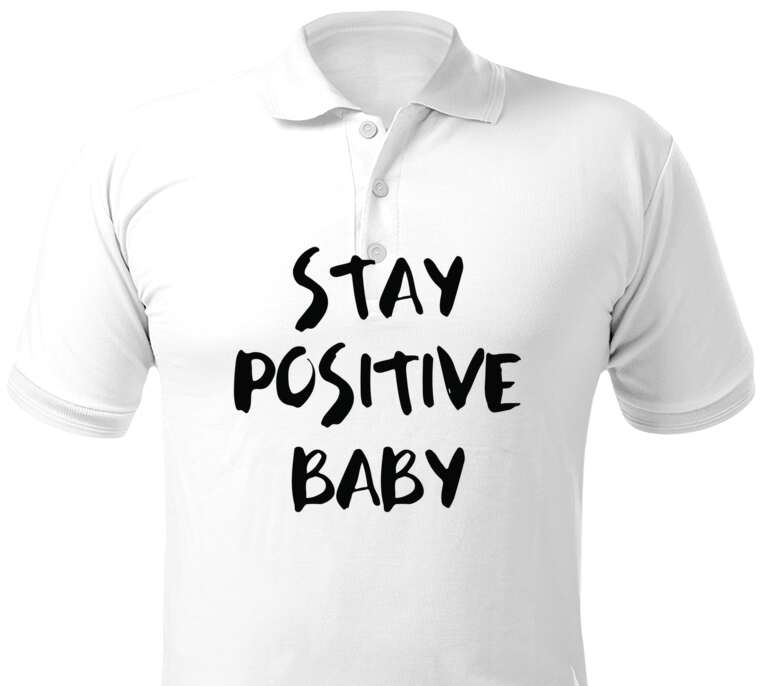 Майки, футболки поло  Stay positive