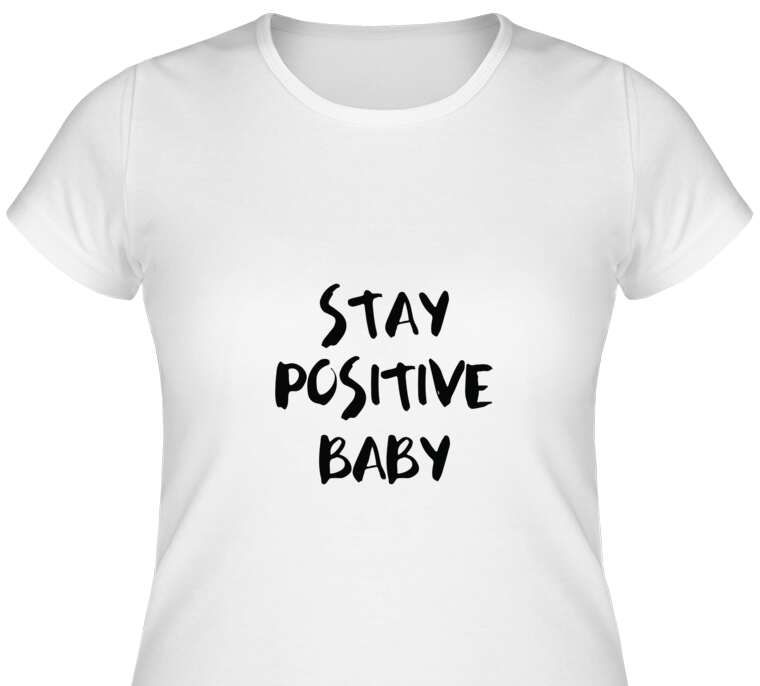 Майки, футболки женские Stay positive