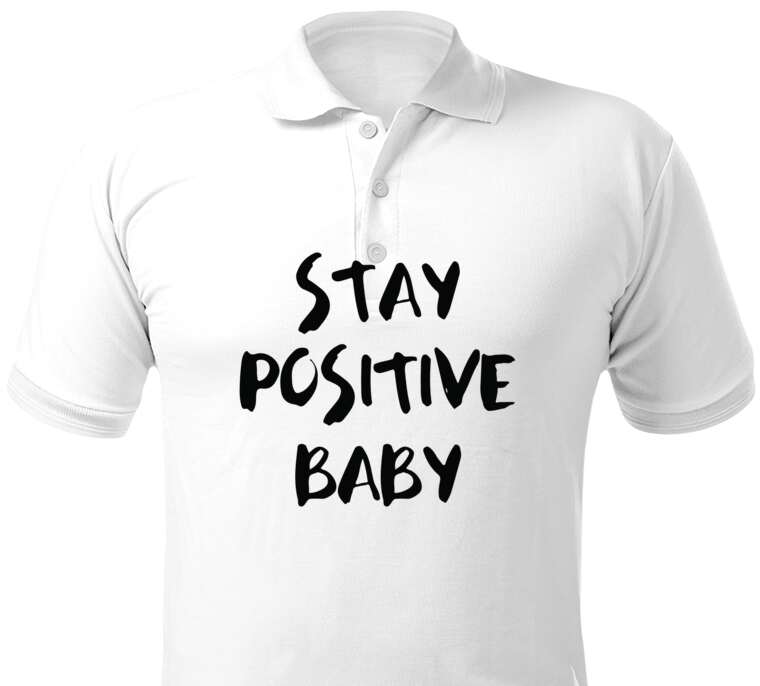 Майки, футболки поло  Stay positive