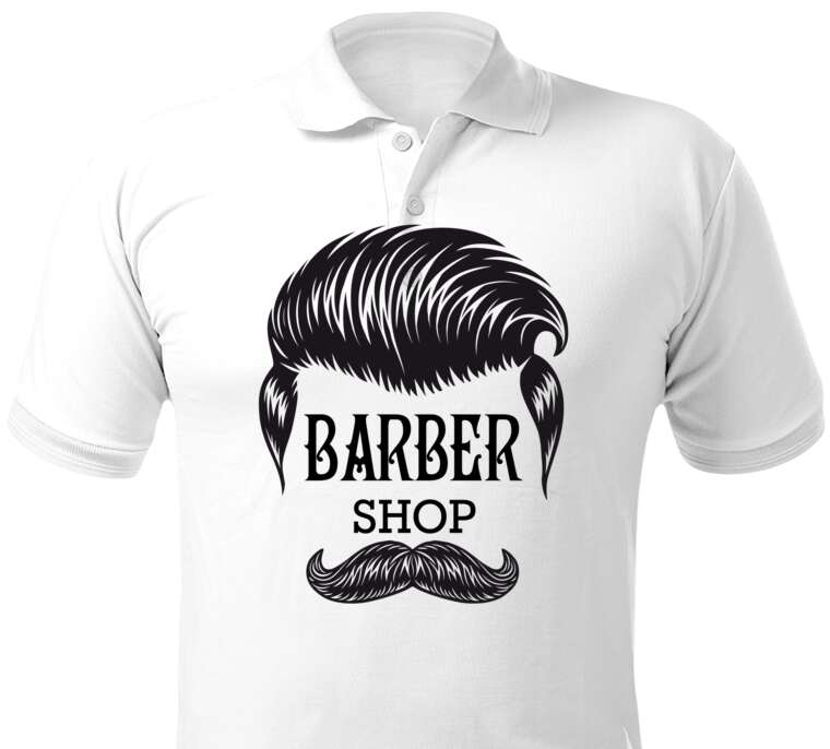 Майки, футболки поло  Barber shop Mens face