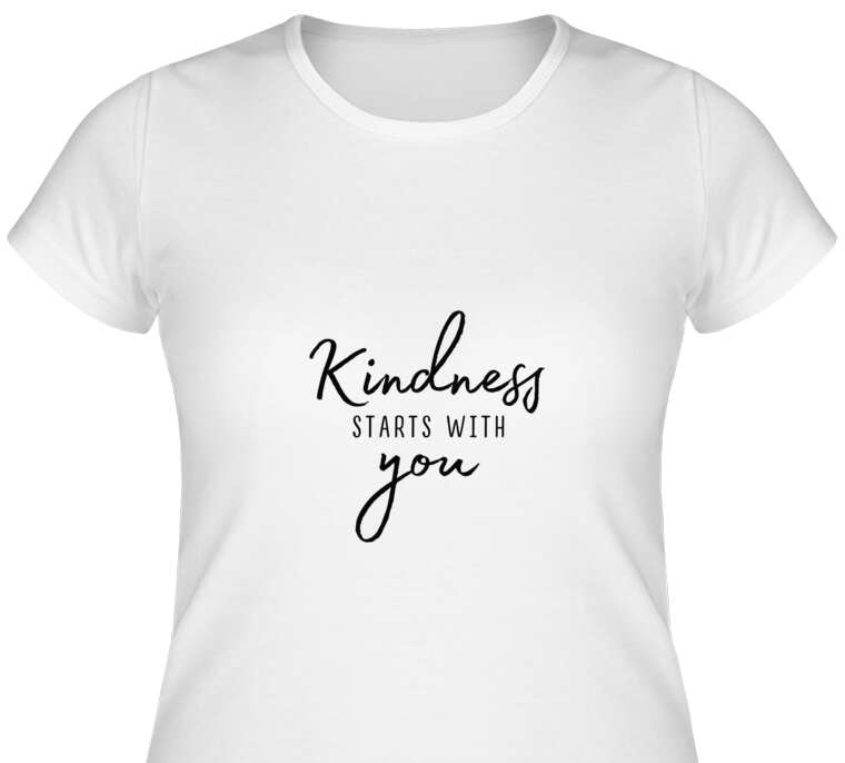 Майки, футболки женские Kindness starts with you