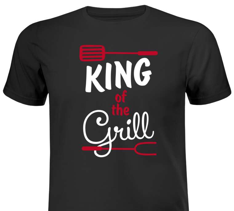 Майки, футболки белые King of the grill