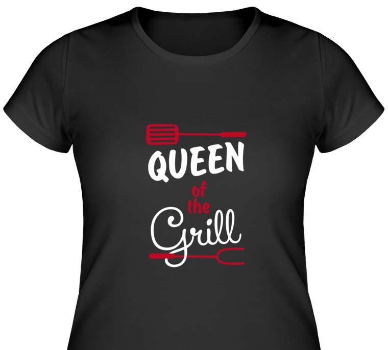 Майки, футболки женские Queen of the grill