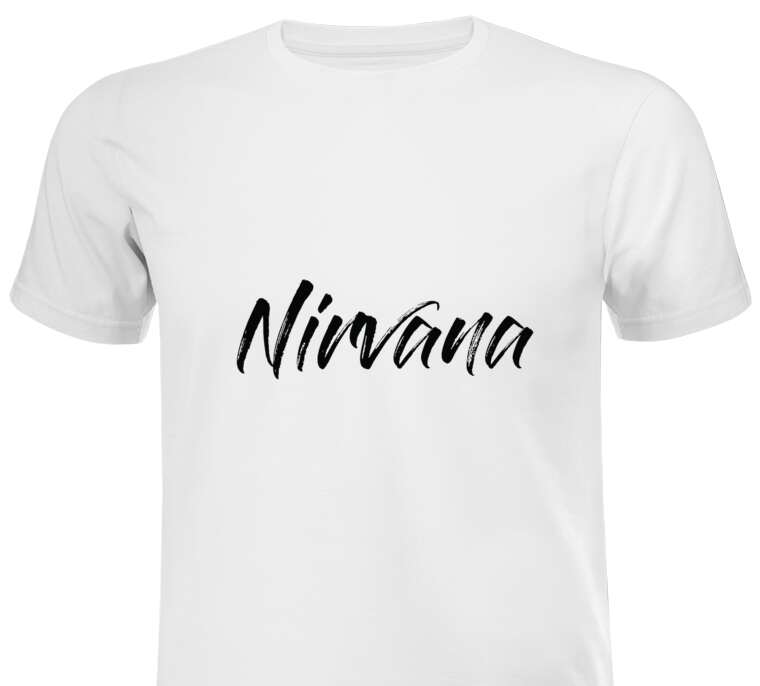 Майки, футболки оптом Nirvana каллиграфия