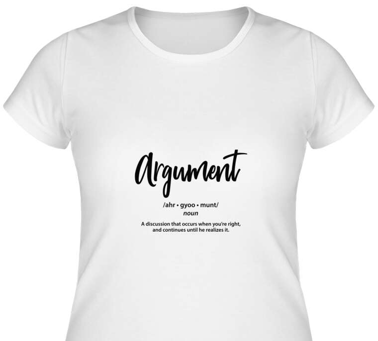 Майки, футболки женские Argument