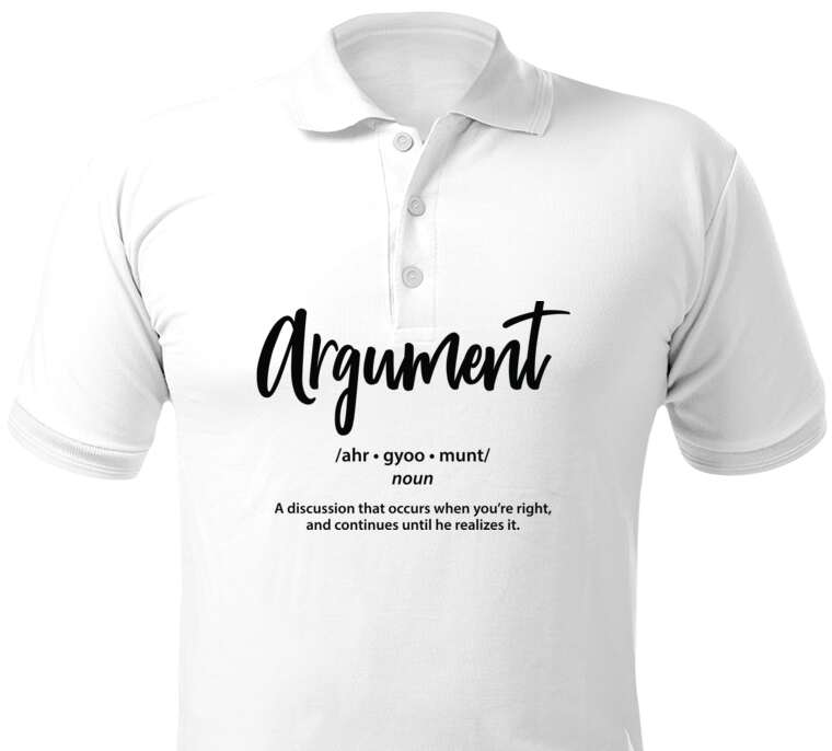 Майки, футболки поло  Argument