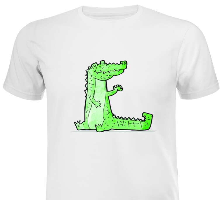 T-shirts, T-shirts Crocodile cartoon