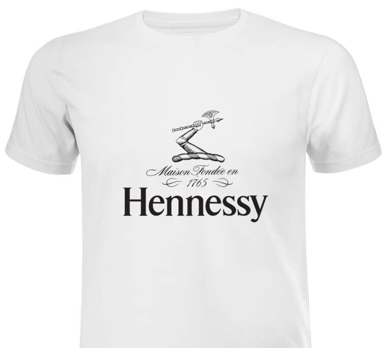 Майки, футболки с принтом Hennessy