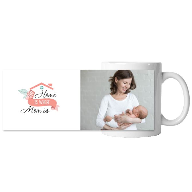 Chameleon mugs Home is where mom