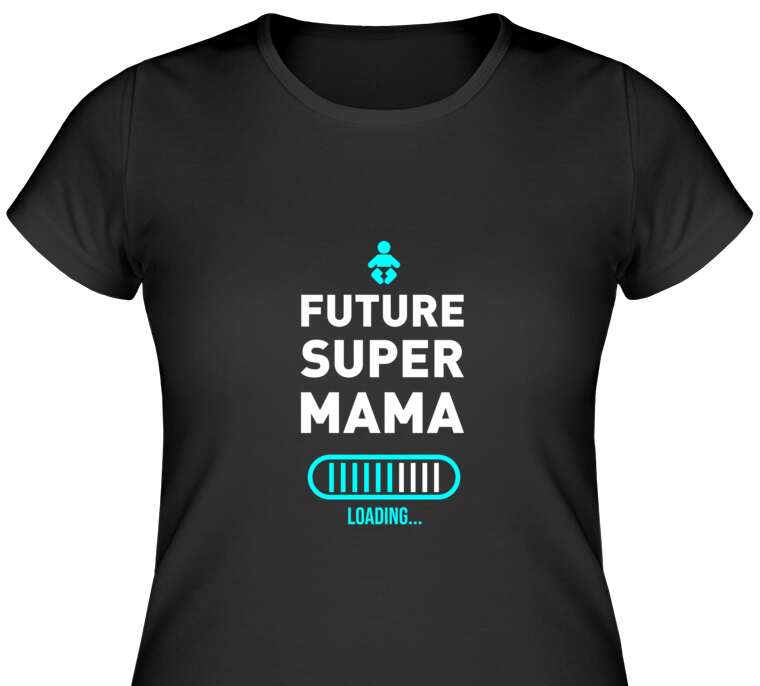 Майки, футболки женские Future super mama