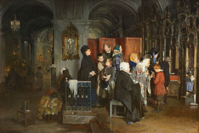 Paintings Before confession
