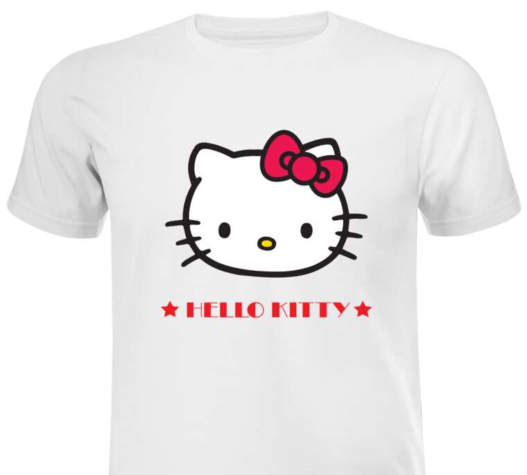 Майки, футболки мужские Hello Kitty