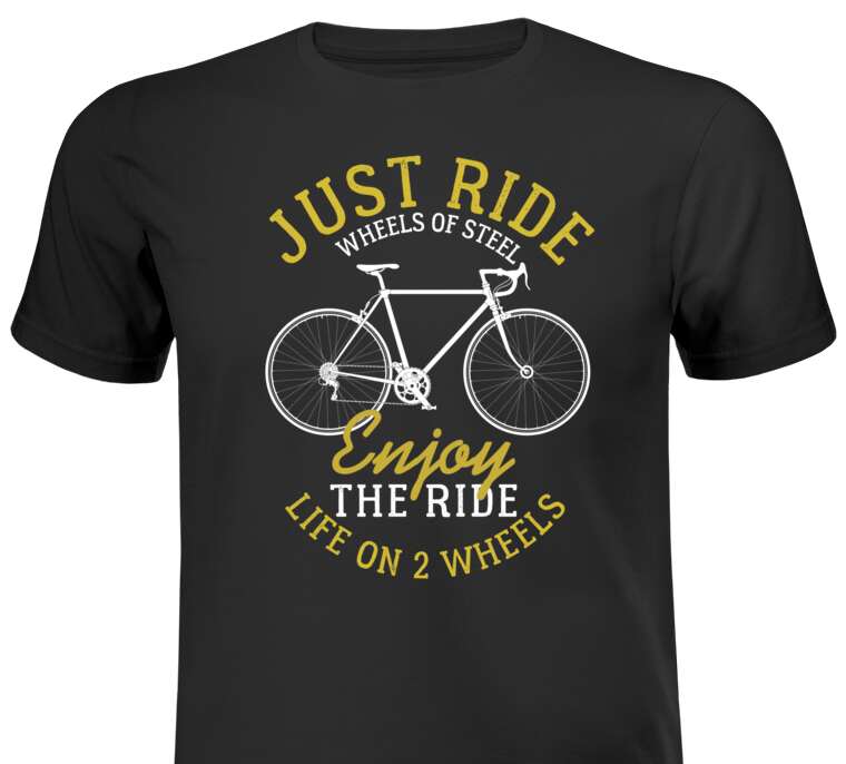 T-shirts, T-shirts Bicycle typography