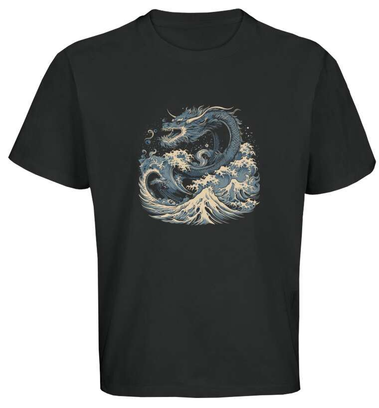 Майки, футболки оверсайз Chinese-style Sea Dragon