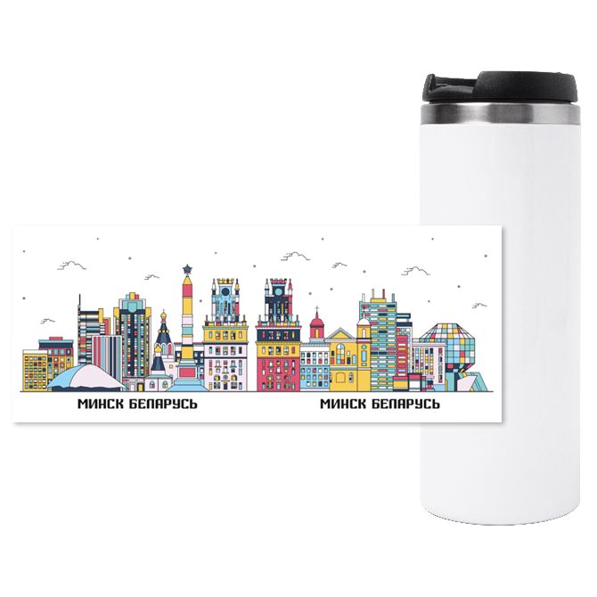 Thermos mugs, thermos mugs Minsk architectural sights