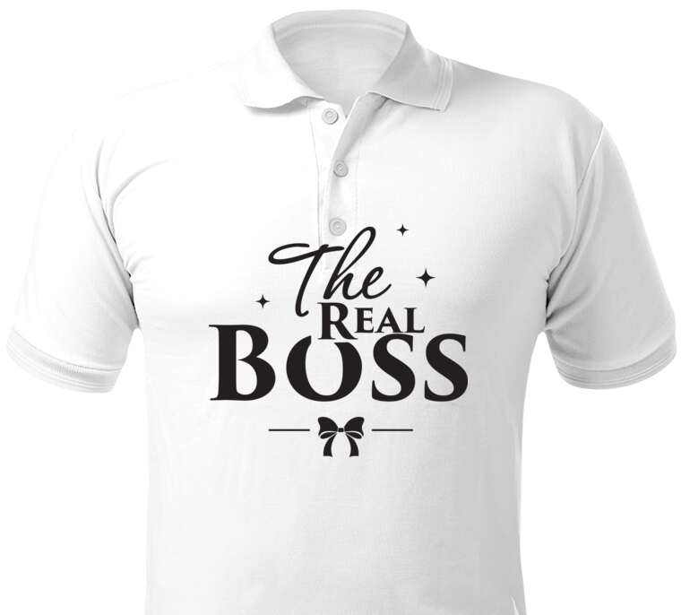 Майки, футболки поло  The real boss