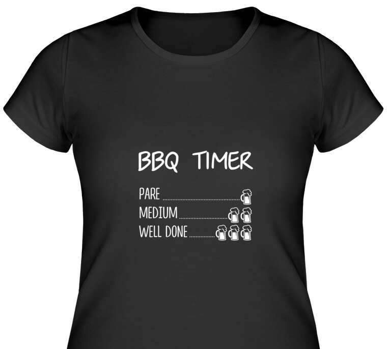 Майки, футболки женские BBQ timer