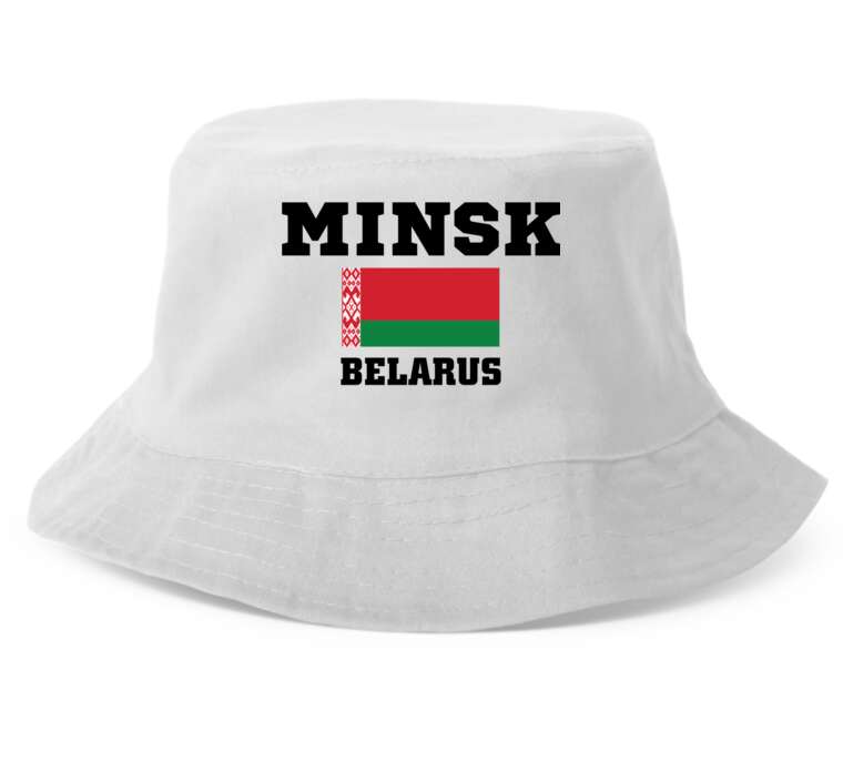 Панамы Флаг Беларуси и надпись Minsk Belarus