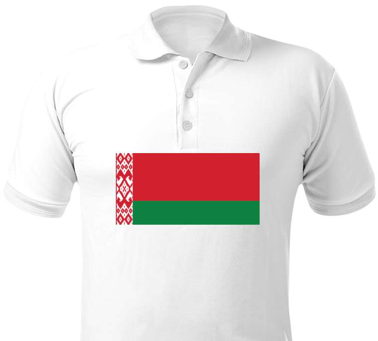 Майки, футболки поло  The flag of Belarus