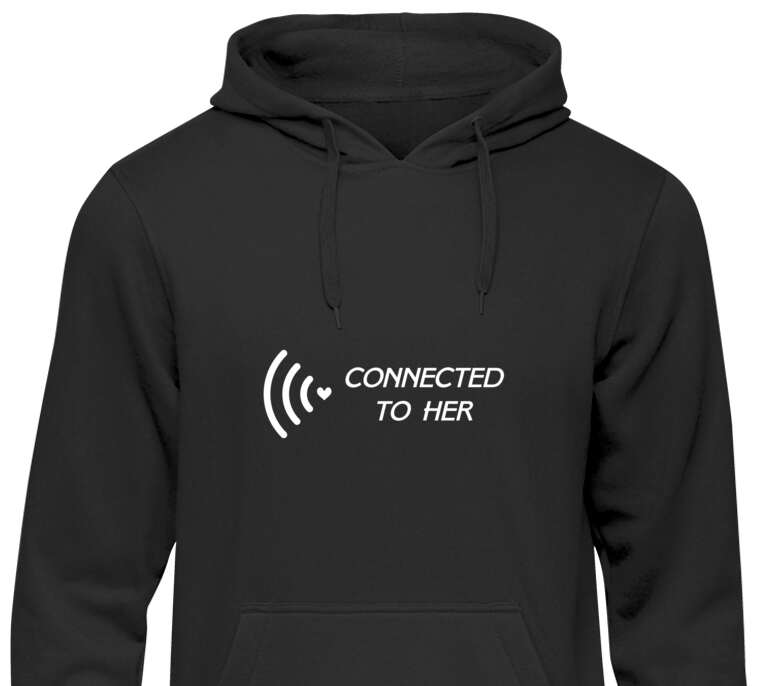 Парные толстовки, худи Connected to her men's