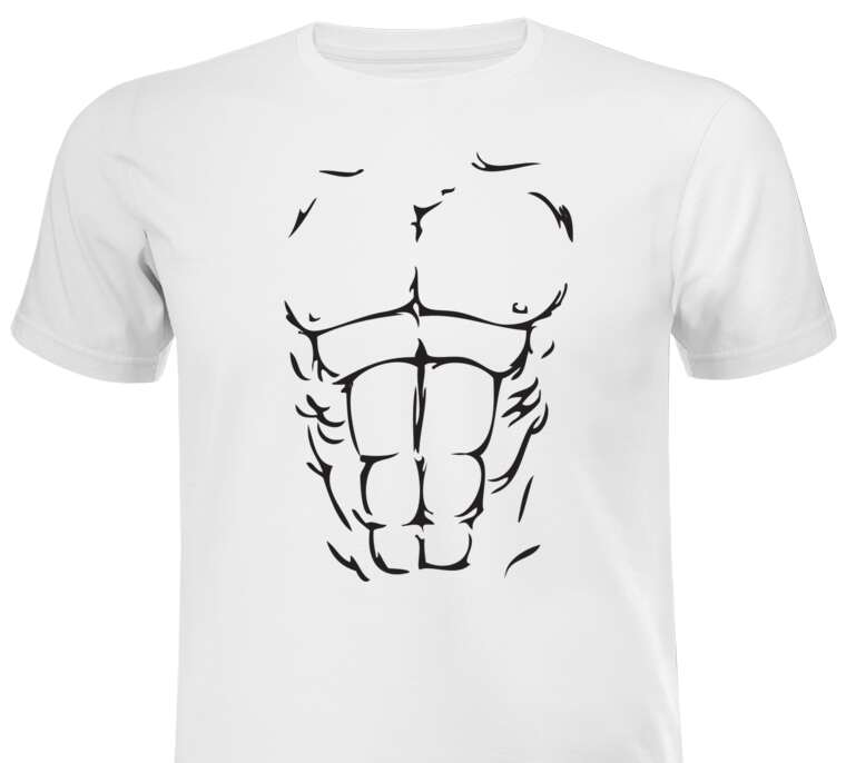 Майки, футболки белые Male torso