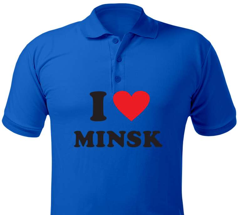 Майки, футболки поло  I love Minsk