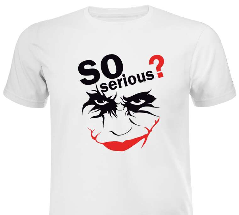 Майки, футболки белые Why so serious?