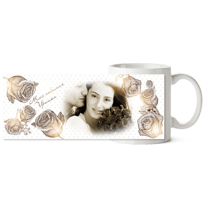 Chameleon mugs Pencil roses