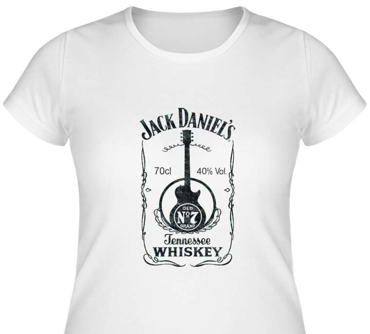 Майки, футболки женские Jack Daniels Guitar