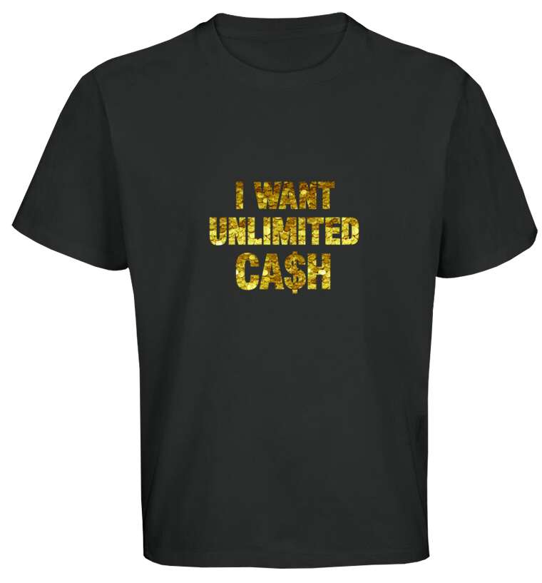 Майки, футболки оверсайз Unlimited cash