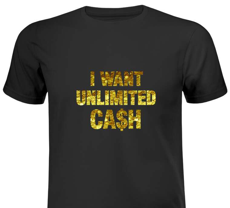 Майки, футболки белые Unlimited cash