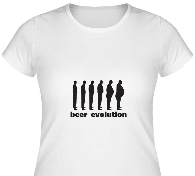 Майки, футболки женские Beer evolution