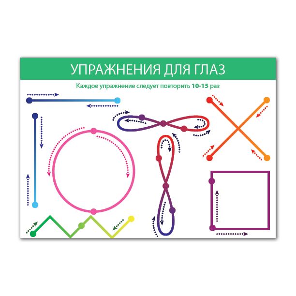 Школьные, образовательные проекты Упражнения для глаз