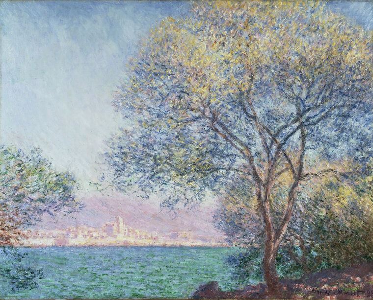 Картины на пластике, пеноркартоне Claude Monet Antibes in the Morning