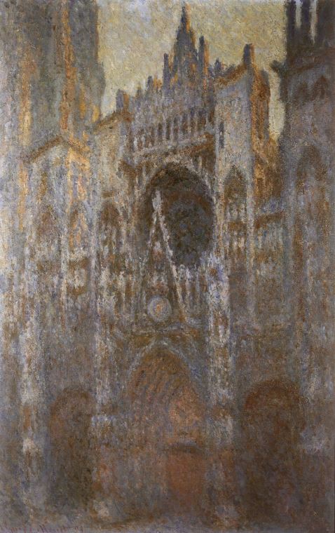 Картины, фото с паспарту Claude Monet Rouen Cathedral