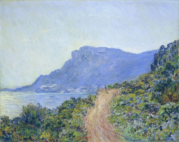 Картины на пластике, пеноркартоне Claude Monet The Corniche of Monaco